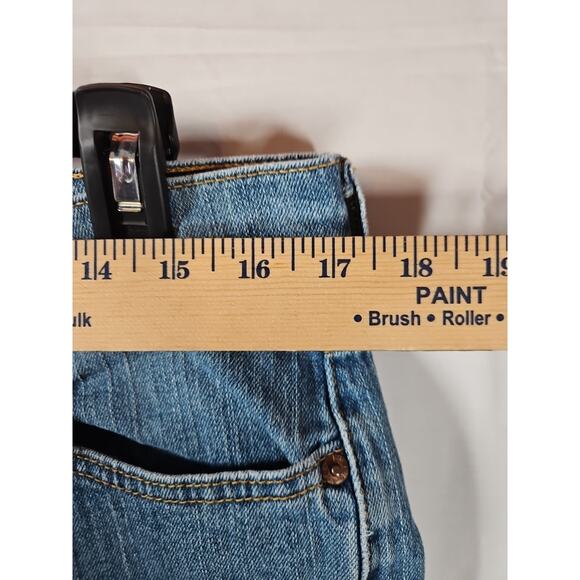 Levi's 505 Straight Leg Jeans Y2K Medium Wash Denim Womens Size 12L - Picture 4 of 10